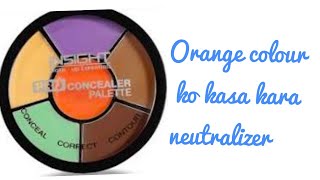 How to use neutralizer orange corrector  orange corrector guideMakeup Tips for beginners [upl. by Lacy]