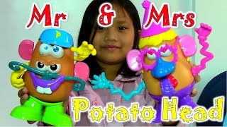 Mrs Potato Head Party Spudette and Mr Potato Head Tater Tub of Toy Story Movie [upl. by Levitan]