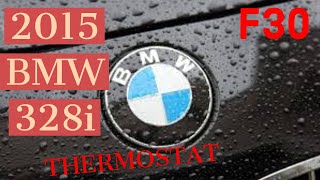 2015 BMW 328i P0597 THERMOSTAT REMOVAL [upl. by Lipman49]