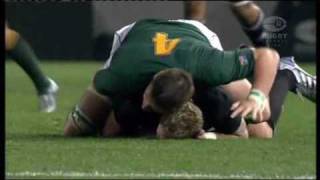 Bakkies Botha headbutts Jimmy Cowan [upl. by Alard]