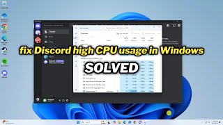 FIXED Discord high CPU usage in Windows 1011 [upl. by Nidya]