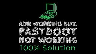 Adb working but fastboot not working [upl. by Morey637]