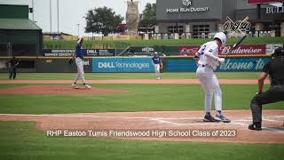 RHP Easton Tumis Friendswood High School Class of 2023 [upl. by Oigaib]