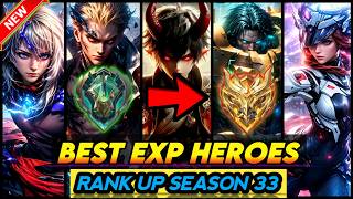 10 BEST EXP LANE HEROES SEASON 33 2024  Mobile Legends Tier List [upl. by Meldoh]