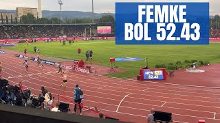 Femke Bol  400 hs 5243 MR  Diamond League Florence 2023 [upl. by Ahselrac]