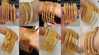 Latest Gold Bangles Designs for Eid l Unique Gold Bangles Designs 2023 l سونے کی چوڑیوں کے ڈیزائنر [upl. by Elyc267]