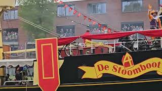 Sinterklaas intocht 2024 Vianen stoombootmoment [upl. by Yarled]