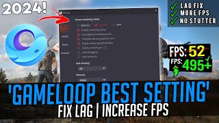 Gameloop Best Settings For PUBG Mobile 2024  Gameloop Emulator Best Settings For Low End Pc [upl. by Leruj]