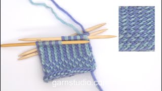 How to do twined knitting [upl. by Bittencourt]