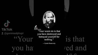 Dostoevsky Quote Betrayal SelfDestruction Regret Heartbreak Pain Loss [upl. by Thalia]