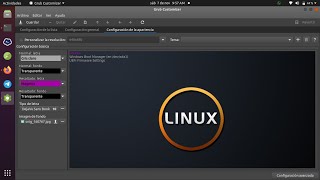 Personalizando el grub de Ubuntu 2004 con GrubCustomizer [upl. by Rebma958]