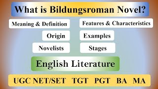 Bildungsroman Novel in English Literature Definition Origin Characteristics Stages and Examples [upl. by Yecal]