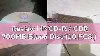 Review HP CDR  CDR 700MB Blank Disc 10 PCS [upl. by Antonie872]