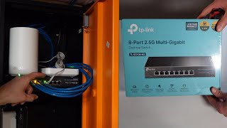 TP Link TLSG108M2 25 Gbps 8 Port Switch Unbox Setup and Installation [upl. by Aretahs]