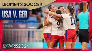 Sophia Smith leads USWNT to 10 extra time win vs Germany in semis  Paris Olympics  NBC Sports [upl. by Cheston]