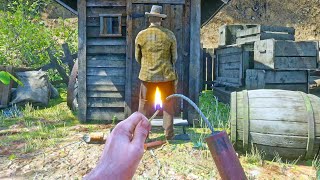 🔥🧨4K Dynamite amp Fire Bottle Gameplay 67  Red Dead Redemption 2 [upl. by Nilrac913]