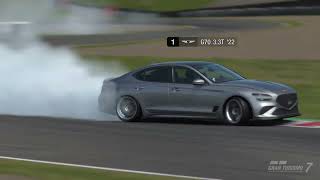 제네시스 Genesis G70 Gran Turismo 7 PS4 Analog Stick Drift 2nd round More mods [upl. by Nsaj950]