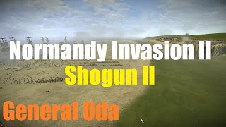 Shogun 2 Massive Battle  Normandy Beach Invasion II 3204 vs 20000 HD [upl. by Aisel]