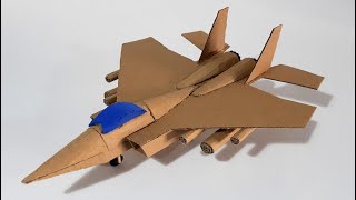 Como hacer este INCREÍBLE avión de combate F15 de CARTON [upl. by Sabanrab]