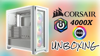 Corsair iCue 4000x RGB UNBOXING [upl. by Lrak]