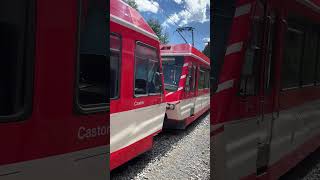 zermatt shuttle swiszerland swisstravel zermatt traintrip red [upl. by Yerhcaz]