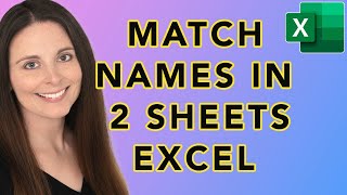 Match Names on Two Excel Sheets with VLOOKUP – Create Unique ID in Excel [upl. by Trueman]