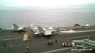 USS Nimitz Navy Aircraft Carrier Operations [upl. by Suanne]