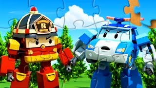 Мультик про машинки Робокар Поли  Пазлы для детей  Car Puzzle Robocar Poli [upl. by Crysta]