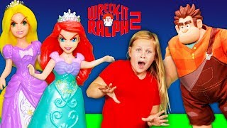 The Assistant Goes inside the Internet with Wreck it Ralph and meets Princesses with PJ Masks [upl. by Sonitnatsnok538]