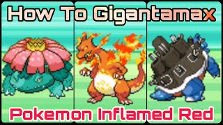 How To Gigantamax In Pokemon Inflamed Red Gigantamax Venusaur Charizard And Blastoise Location [upl. by Elenore]