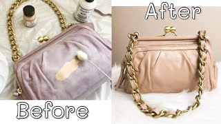 How I Dyed My Coach Purse with Angelus Acrylic Leather Paint  How To Dye a Leather Bag [upl. by Gertrud]