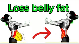 Workout to Lose belly fat athome No equipment [upl. by Saddler588]