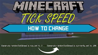 How to Change The Tick Speed in Minecraft [upl. by Jerry]