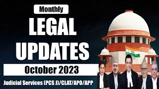 Legal Updates October 2023  Supreme Court Latest Judgements 2023  Monthly Legal Updates [upl. by Maxfield]