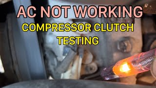 AC Not working  Troubleshooting Clutch not engaging any car [upl. by Nessej361]