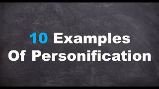 Ten Examples of Personification [upl. by Avad]