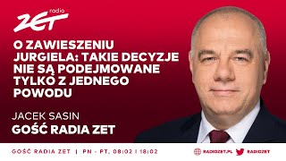 Sasin o zawieszeniu Jurgiela Takie decyzje nie są podejmowane tylko z jednego powodu [upl. by Nanaj]