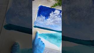 Easy finger painting in acrylics abstractpainting acrylicpainting fingerpainting [upl. by Helsa]