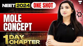 Mole Concept in One Shot  1 Day 1 Chapter  NEET 2024  Akansha Karnwal [upl. by Sanfourd]