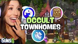 Each Townhome is a different OCCULT in the Sims 4  Part 2 [upl. by Ylelhsa680]