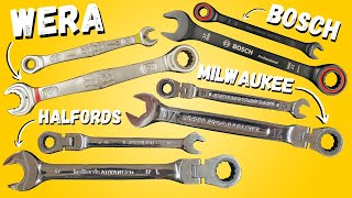 Which Ratchet Spanner Set Would You Buy BOSCH  WERA  HALFORDS  MILWAUKEE [upl. by Cower982]