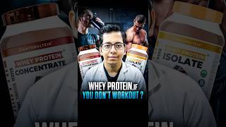 Whey Protein If You Don’t Workout   DtBhawesh  diettubeindia dietitian bestprotein shorts [upl. by Koral]