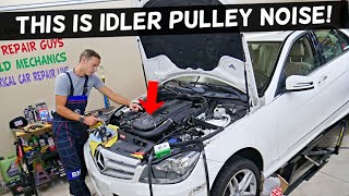 WHAT IDLER PULLEY WHINE NOISE SOUND ON A CAR [upl. by Fein]