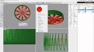 Rhino 04 modeling of car wheel 09 [upl. by Sabec]