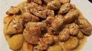 TUTO Poulet Gnocchi à la Crème et Herbes Provençales [upl. by Ailaroc]