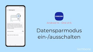 Datensparmodus einschalten oder ausschalten  Samsung Android 14  One UI 6 [upl. by Ancilin401]