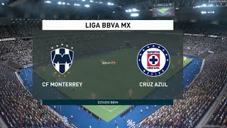 Rayados vs Cruz Azul  Liga MX Semifinal Ida  Simulación FIFA [upl. by Ailehpo134]