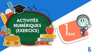 Maths 1ère année lycée maths Activités numériques exercice 1 [upl. by Hadria]