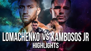 LOMACHENKO vs KAMBOSOS JR  highlights [upl. by Atselec764]