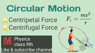 Circular Motion Centripetal force and centrifugal force [upl. by Thackeray390]